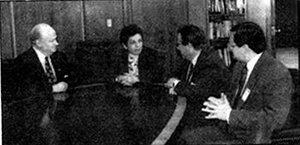 Dr. Morton, Secretary Shalala, Dr. Miller, and Dr. Daly - Copyright – Stock Photo / Register Mark