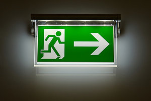 exit sign - Copyright – Stock Photo / Register Mark