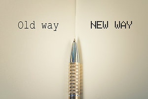 old ways new ways - Copyright – Stock Photo / Register Mark