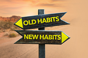 old habit new habit - Copyright – Stock Photo / Register Mark