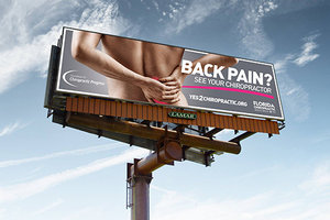 back pain billboard - Copyright – Stock Photo / Register Mark