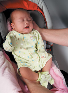 baby in carseat - Copyright – Stock Photo / Register Mark