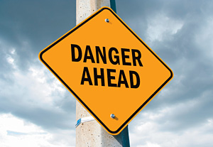 danger ahead - Copyright – Stock Photo / Register Mark