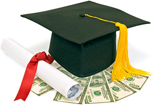 Graduation Diploma Money - Copyright – Stock Photo / Register Mark