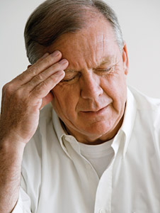 old man with headache - Copyright – Stock Photo / Register Mark