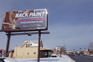 Billboard in Montana. - Copyright – Stock Photo / Register Mark