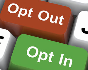 opt out opt in - Copyright – Stock Photo / Register Mark