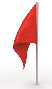 red flag - Copyright – Stock Photo / Register Mark