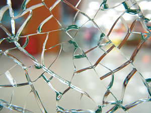 Shattered glass - Copyright – Stock Photo / Register Mark