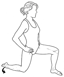 Hip flexor stretch - Copyright – Stock Photo / Register Mark