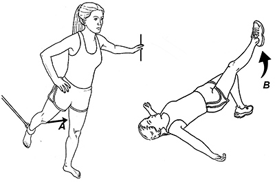 Hip flexor home exercises - Copyright – Stock Photo / Register Mark