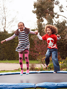 kids on trampoline - Copyright – Stock Photo / Register Mark