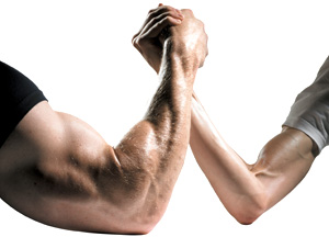 wrestling arms - Copyright – Stock Photo / Register Mark